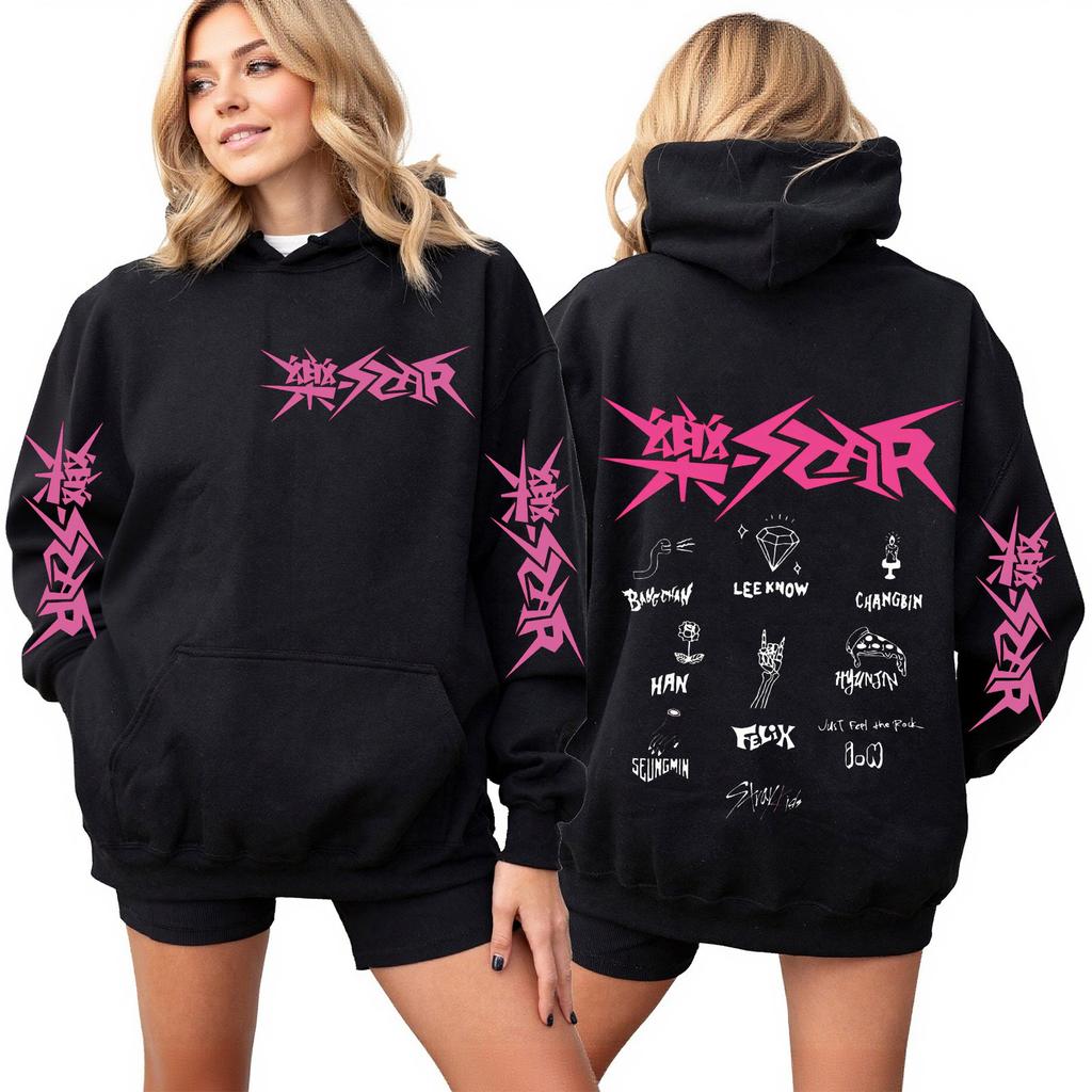 Women's Fashion Casual Outfit Sweatsuit Long Sleeve Top Printed Hooded Sweatshirt