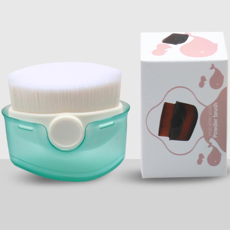 Sihirli Düz Başlı Kapatıcı ve Fondöten Fırçası - Emici Olmayan, Taşınabilir, Çizgisiz Makyaj Aracı