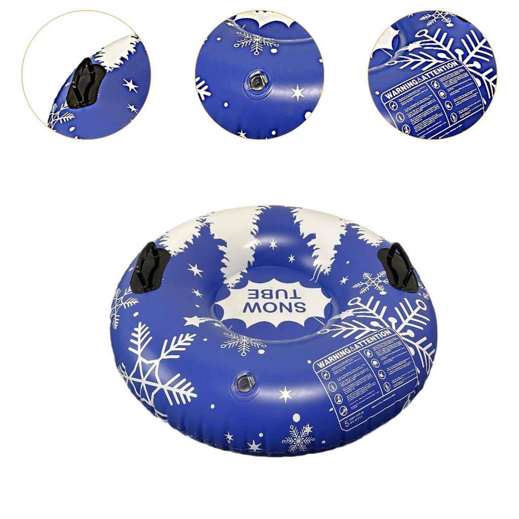 Inflatable Snow Tube Heavy Duty Winter Sledding Toy for Gift Family Women