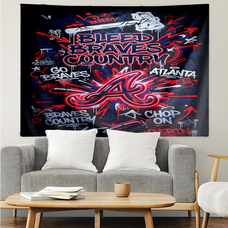 Anaheim Braves Graffiti Art Quick-Dry Tapestry Hanging for Bedroom,Livingroom, Playroom,Decor Art Room Wall Tapestry Holiday and Birthday Gifts