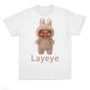 Kanye Wests Layeye T-Shirt Harajuku Stil Unisex und Unisex Sommer Mode T-Shirt Bedrucktes Kurzarm Lockeres Unisex T-Shirt Top