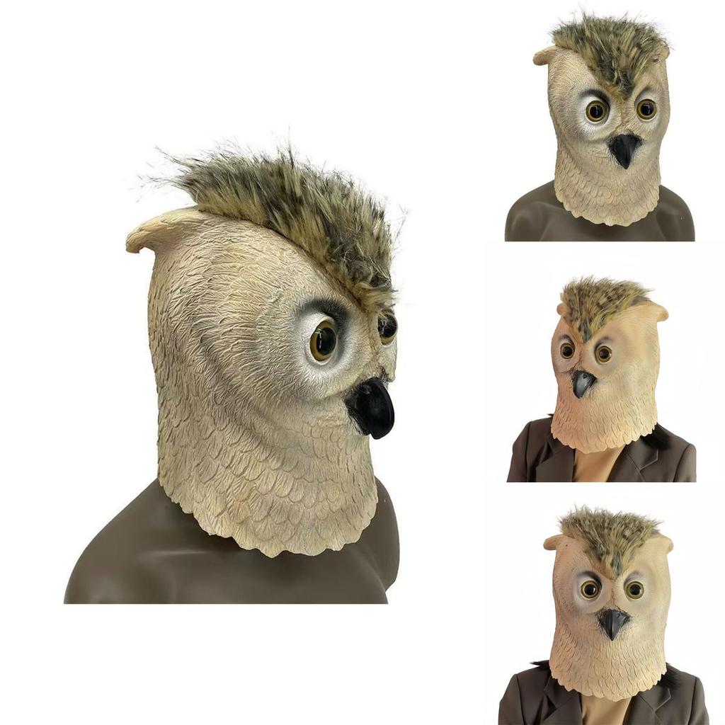 Owl Latex Mask Animal Face Mask For Halloween Costume Parties And Holiday Celebrations