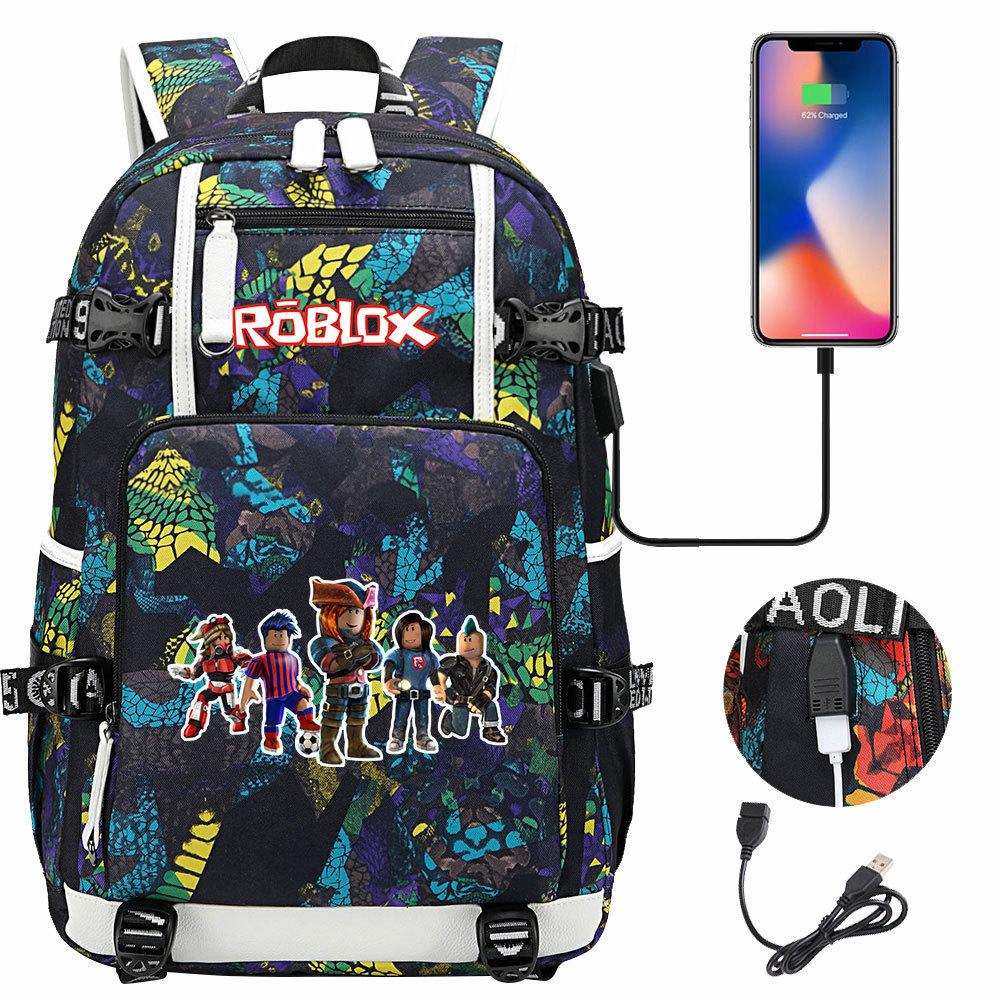 Game World USB Large Capacity Teen Student School Bag Men's and Women's Leisure Travel Backpack