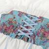 Court Style Retro Floral Maxi Dress Medieval Victorian Era Clothing