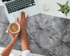 Vinyl Desk Mat with Stylish Rock Texture Print 120X60 Cm