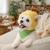 Warm Winter Dog Cap Funny Cat Head Cover Pet Supplies Dog Headdress  Outdoor
