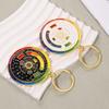 Premium Quality Exquisite Color Wheel Keychain Pendant – Sparkly 3D Charm for Bags & Car Keys, Cute Versatile Girly Accessory, Thoughtful Creative