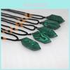 Natural Malachite Crystal Quartz Necklace With Hexagonal Wand Pendant And Adjustable Chain For Spiritual Healing