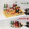 3-Tier Kitchen Cabinet Organizer Bamboo Spice Storage Shelf Spice Rack Organizer  Cabinet