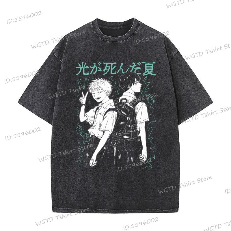 The Summer Hikaru Died Shirt Harajuku Fashion Street Cool T-Shirt Cotton Tee Men Women Anime Apparel Manga Vintage T Shirts