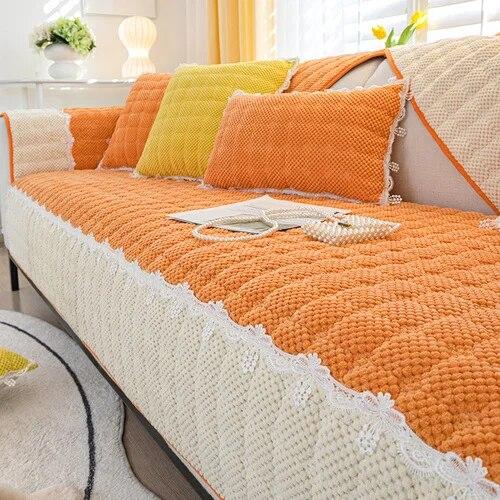 New Corduroy Sofa Mat Hot Selling All-season Universal Seat Cushion with Anti Slip Properties Full Coverage Sofa Cover