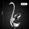 304 Stainless Steel Fork and Spoon Set with Swan Holder