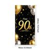 90. Geburtstag Banner Goldener Ballon Happy Birthday Party Dekoration Kulisse Jubiläumsfeier Fotografie Hintergrund Requisite