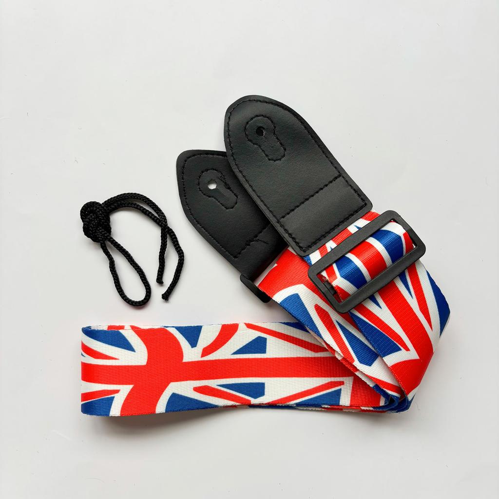 Colorful Print Guitar Strap Vintage Ethnic Style Adjustable Strap for Folk Electric Guitar Bass Ukulele Guitar Accessories