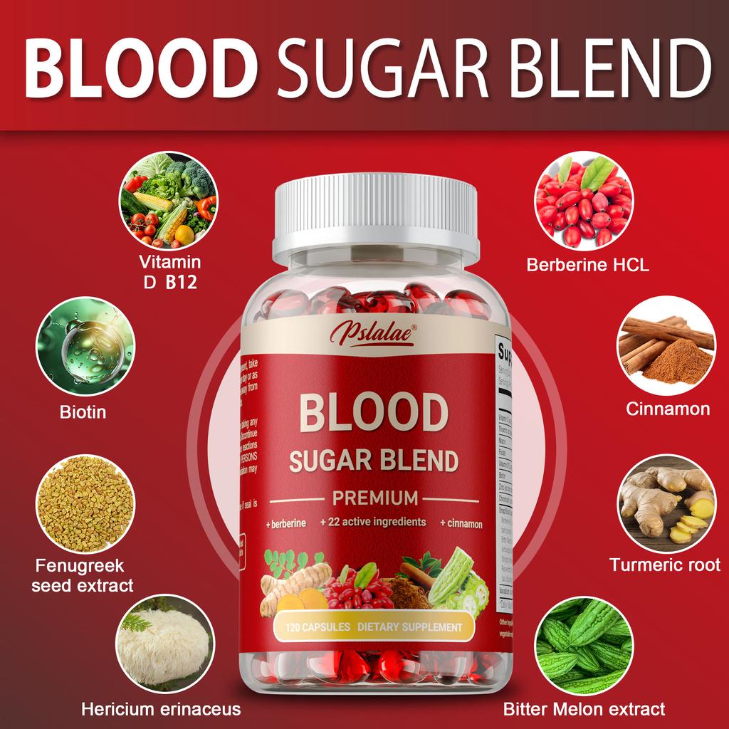 Blood Sugar Blend - with Berberine, Cinnamon, Gymnema, Alpha Lipoic Acid, CoQ10