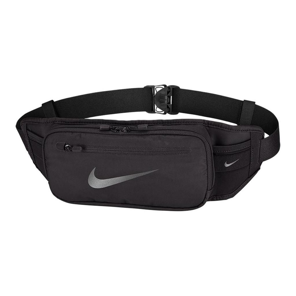 Nike Logo Running Polyester Waist Bag Regular Unisex Couple Unisex bags Black CV1115-013