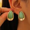 Fashion Exaggerated Temperament Dripping Oil Water Droplets Earrings For Women