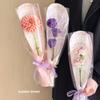 10Pcs Transparent Rose Packaging Bags Flower Bouquet Plastic Bag Bouquet Wrapping Paper Valentine'S Day Wedding Decor