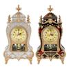 Kunststoff Antike Uhr Retro Europäischer Stil Wanduhr Vintage Tisch Schreibtischuhr Vintage Schreibtisch Wecker mit beweglichem Pendel