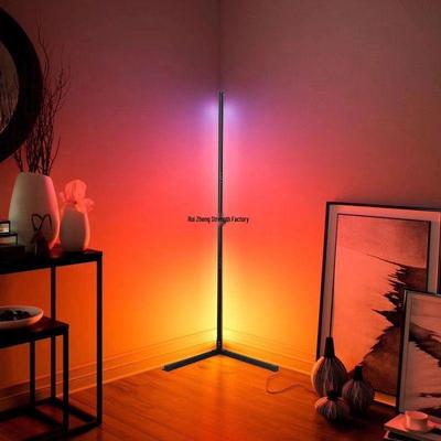 RGB Minimalist Corner Floor Lamp with LED Breathing Light