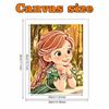 Disney Pearl Painting Princess Anna DIY Pearl Art Painting Pearl Gem Painting Pictures Crafts Special Shape Home Wall Decoration