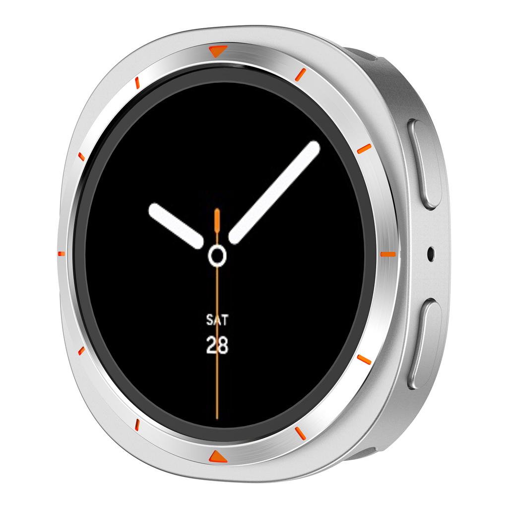 Samsung Galaxy Watch 8 44mm 40mm için Metal Kasa Paslanmaz Çelik Koruyucu Kapak Dayanıklı Tampon Kabuk Galaxy Watch 8 Koruyucu