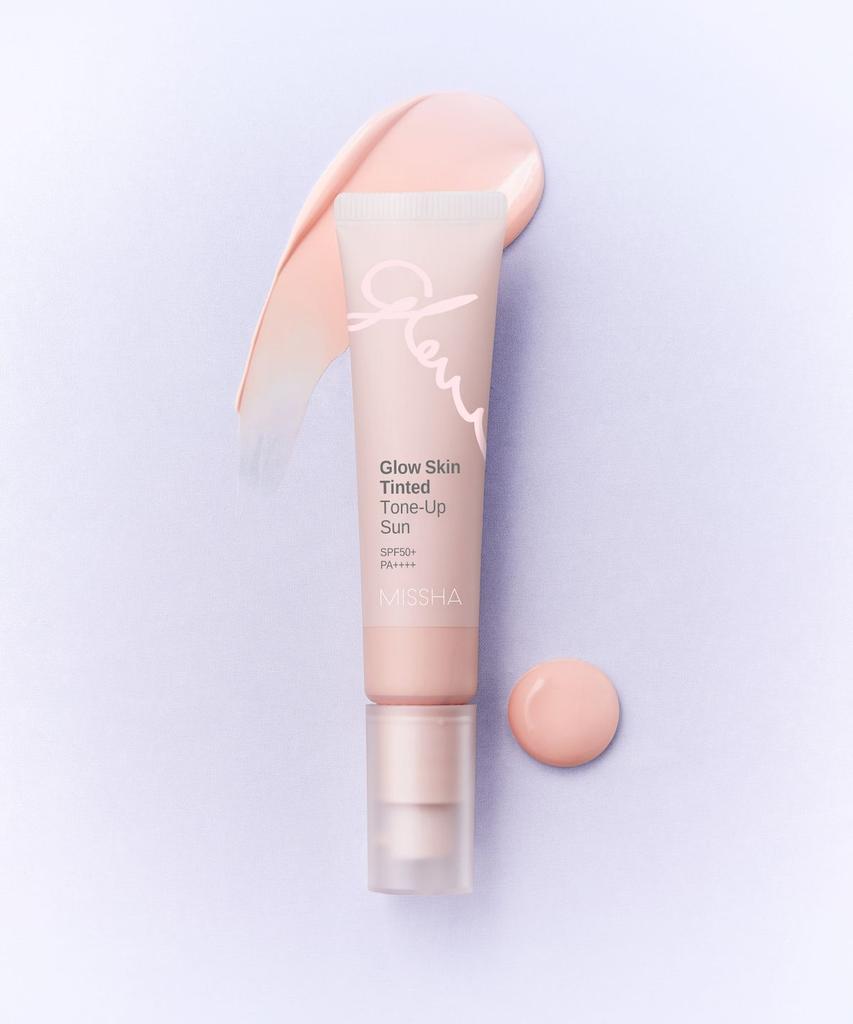[MISHHA X Hoonian Joint Development] Glow Skin Tinted Tone-Up Sun 30ml X 1 + Glow Skin Balm 20ml X 1 (+ Modern Shadow Full-size Gift)