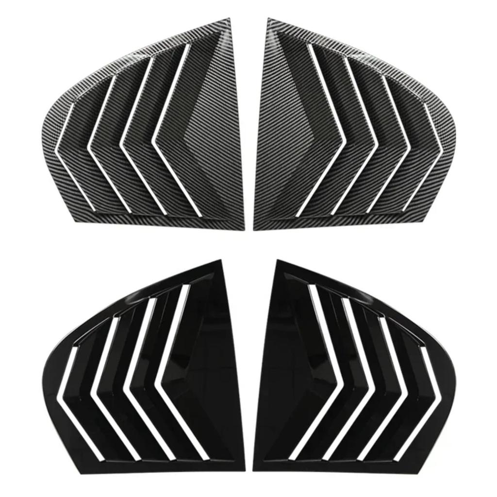 Auto-Heckscheiben-Louver-Abdeckung für BMW 5er E60 2004-2010 Seiten-Heckscheiben-Lüftungsgitter-Spoiler-Abdeckungen