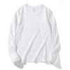 Women's Casual Big Size Loose Round Neck Pullover Solid Color Inner Bottom Shirt