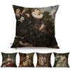 Famous Netherlands Painter Frans Hals Realism Painting Sofa Decorative Cushion Cover Elegant Lady Vintage Portrait Pillow Case