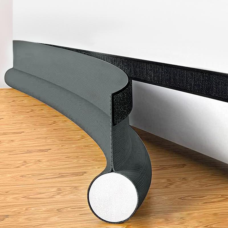 Adjustable Door Bottom Seal Strip Weatherstrip Under Door Draft Stopper Anti-Cold One Side Gap Blocker Foam Weather Strip