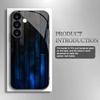 Wood Grain Blue Light Pattern Glass Phone Case Suitable for Samsung Galaxy S26 S25 S24 S23 S22 S20 FE/Ultra/Plus Shockproof