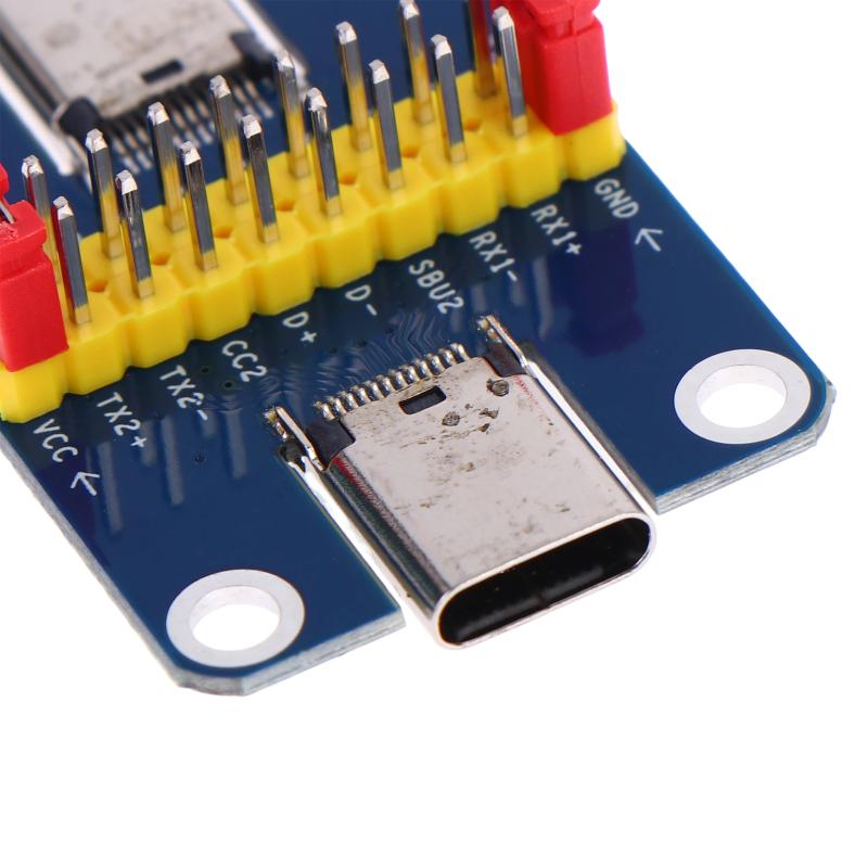 Type-C Male To Female Usb 3.1 Test Pcb Board Adapter Type C 2.54Mm Connector Socket For Data Line Wire Cable Transfer