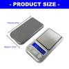 Electronic Jewelry Scale 200G Capacity 0.01G Resolution With Slide Cover Protective And LCD Display For Precise Weighing