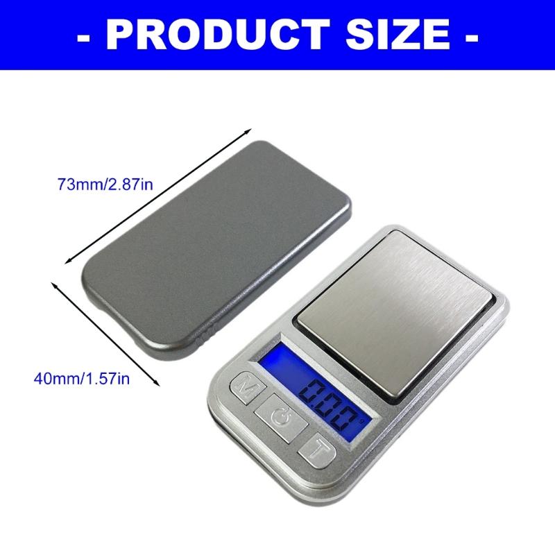 Electronic Jewelry Scale 200G Capacity 0.01G Resolution With Slide Cover Protective And LCD Display For Precise Weighing