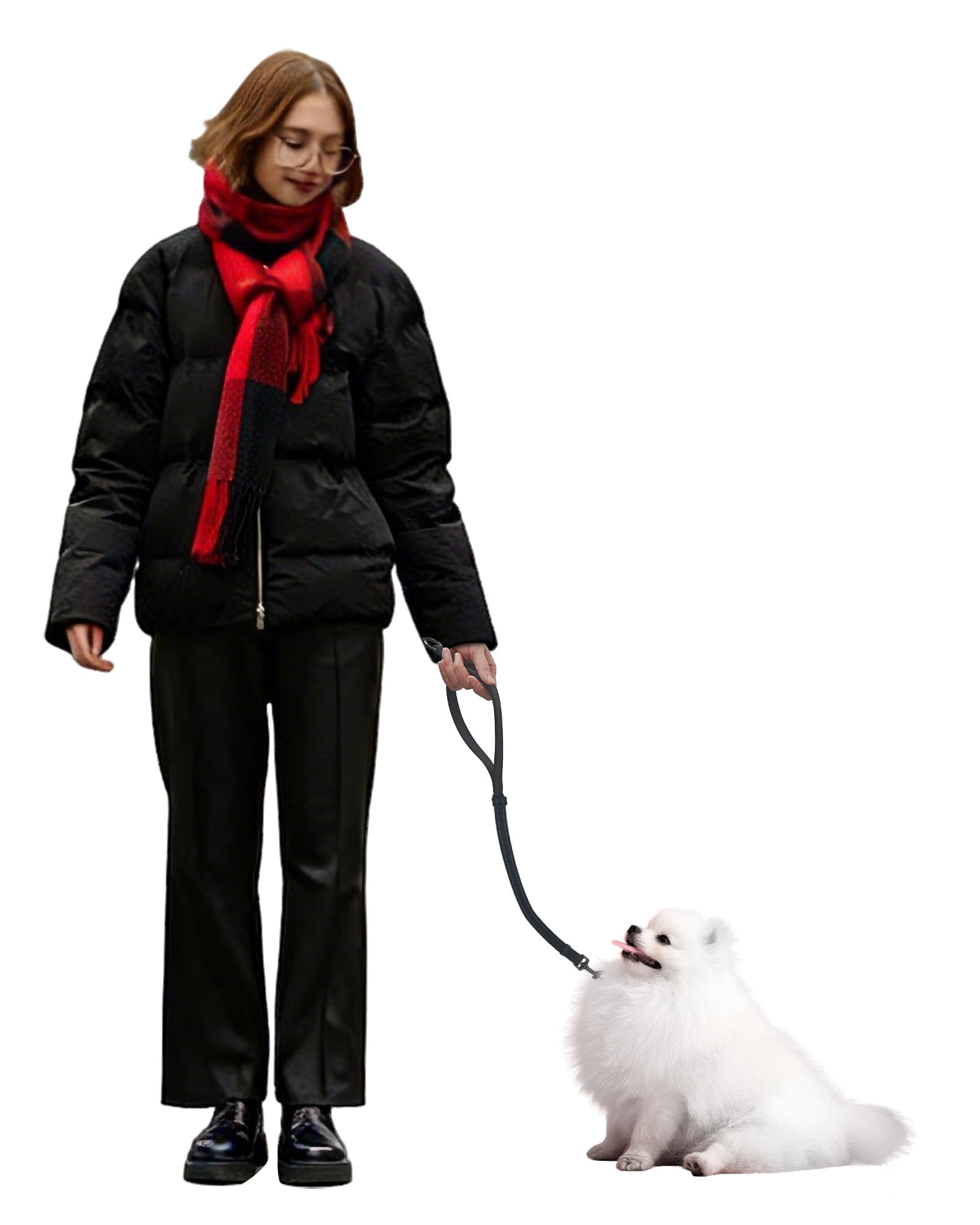 

WANFIRE Dog Shoulder for and Large Cushioned Reflective Material Accessory Attachment for and Training 2cm Leash, Leash, Small, Medium, Dogs, 55-85cm, чёрный