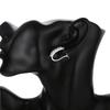 New Selling 925 Sterling Silver Earrings For Women Jewelry All -Match Trend Zircon Ear Buckle Christmas Gifts