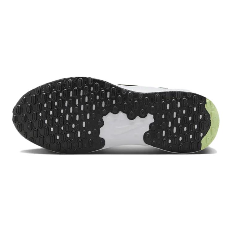 New Nike REVOLUTION 7 Anti Slip Wear Resistant Low Top Kids' Running Shoes Black Green Kids' FB7689-006