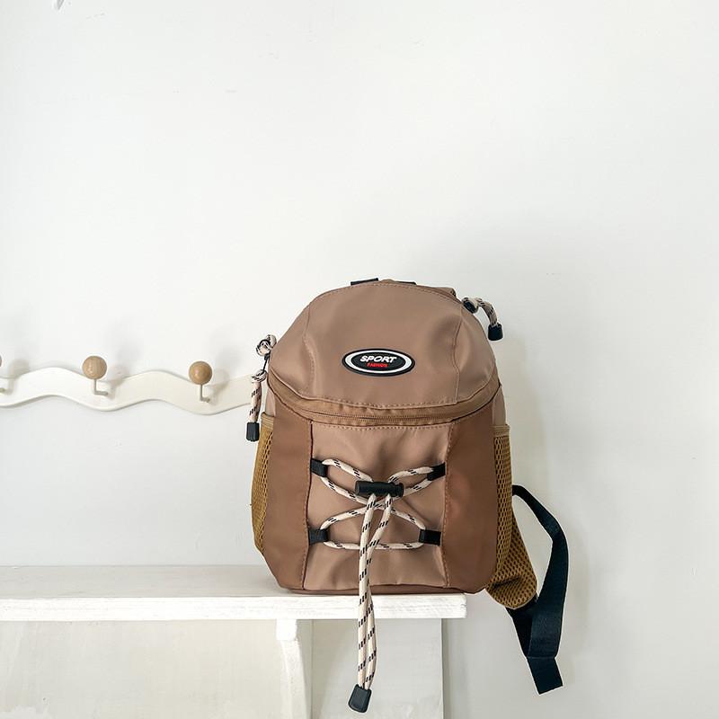 Fashionable Unisex Kids Backpack Cool Breathable Kindergarten School Bag коричневый