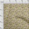 oneOone Cotton Flex Dusty Green Fabric Floral Quilting Supplies Print Sewing Fabric By The Yard 40 Inch