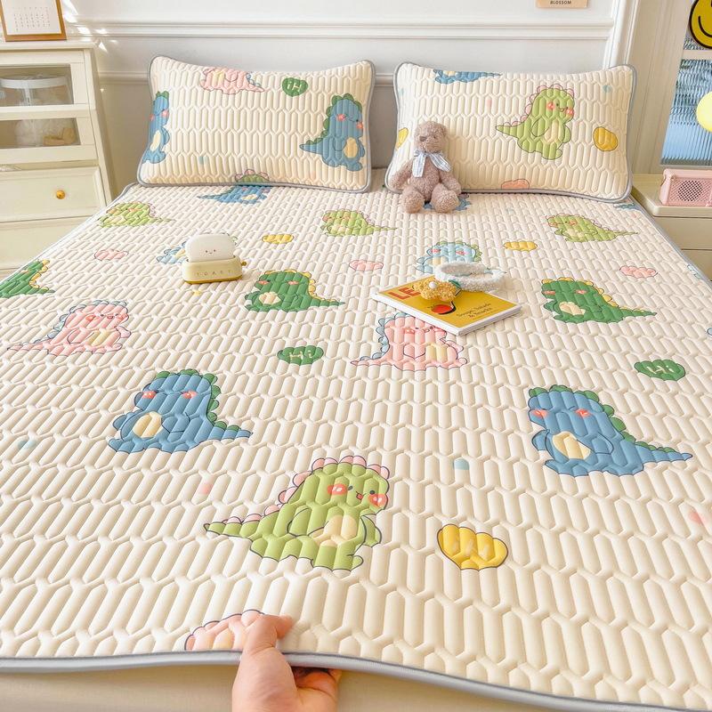 New Cartoon Comic Latex Summer Mat Washable Fresh Baby Ice Silk Summer Mat Child Air Conditioner Soft Seat