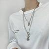 Temperament cold wind double-layer niche sweater chain autumn and winter design sense high-grade necklace sweater chain women's tide