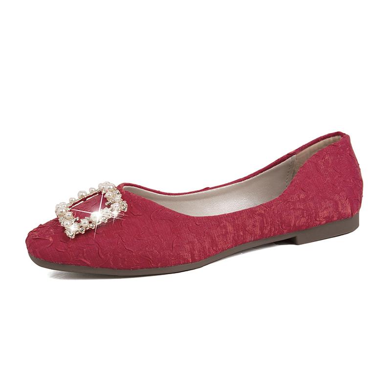 Frühling Sommer Frauen Wohnungen Bootsschuhe Casual Weiche Gemütliche Flache Sandalen Neue Trend Fad Square Toe Kleid Hochzeit Frauen Schuhe