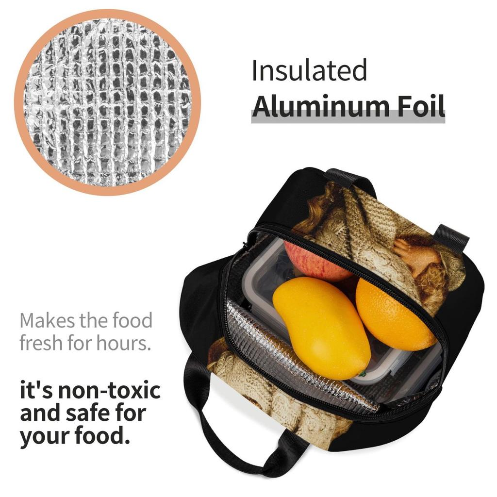 Freya Skye Singer Merch Insulated Lunch Bag For Office Food Container Leakproof Cooler Thermal Bento Box