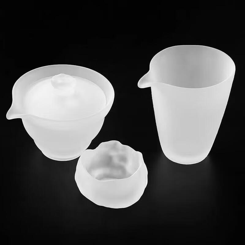 JIUMUQING Frosted Glass Kung Fu Tea Ware