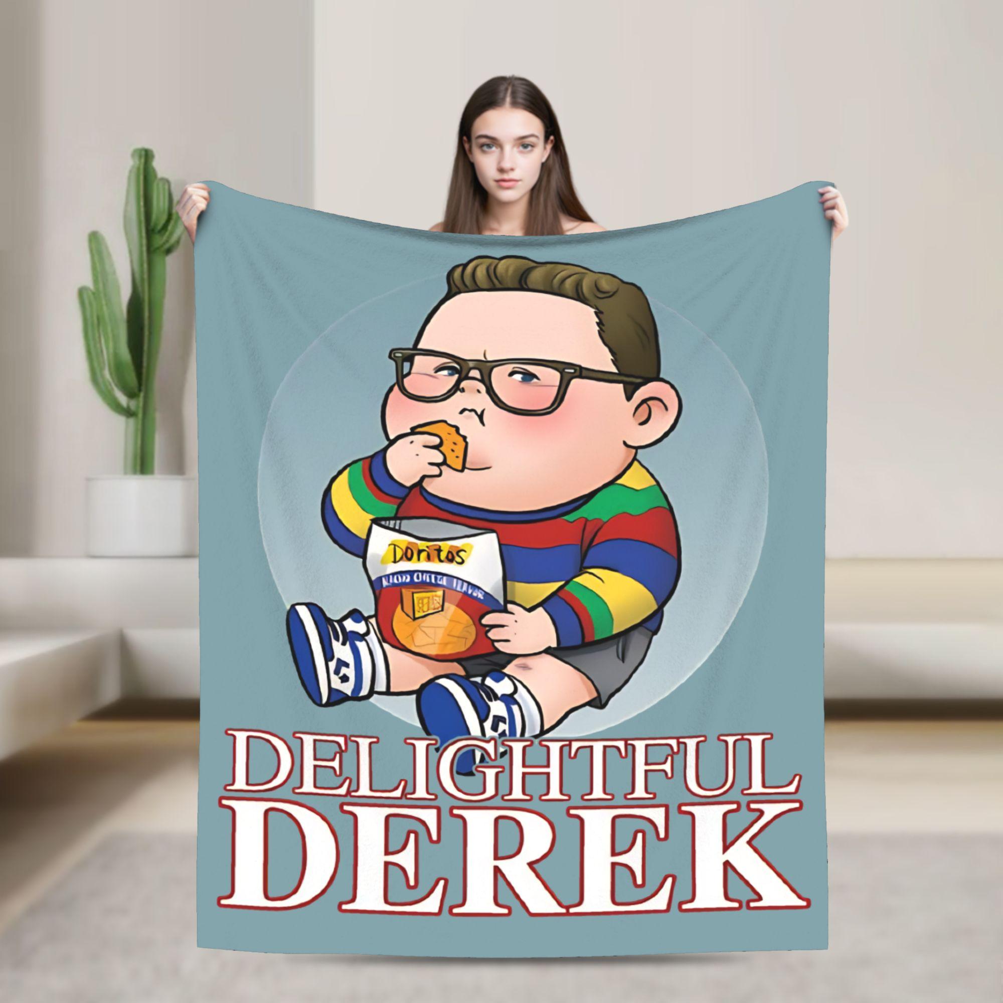 Cute Delightful Derek Blankets Flannel Super Warm Throw Blanket for Bedding Couch Bed Rug 75X95CM