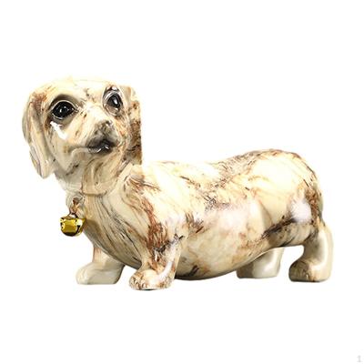 Charming Resin Dachshund Figurine - Stylish Dog Sculpture for Home Accent