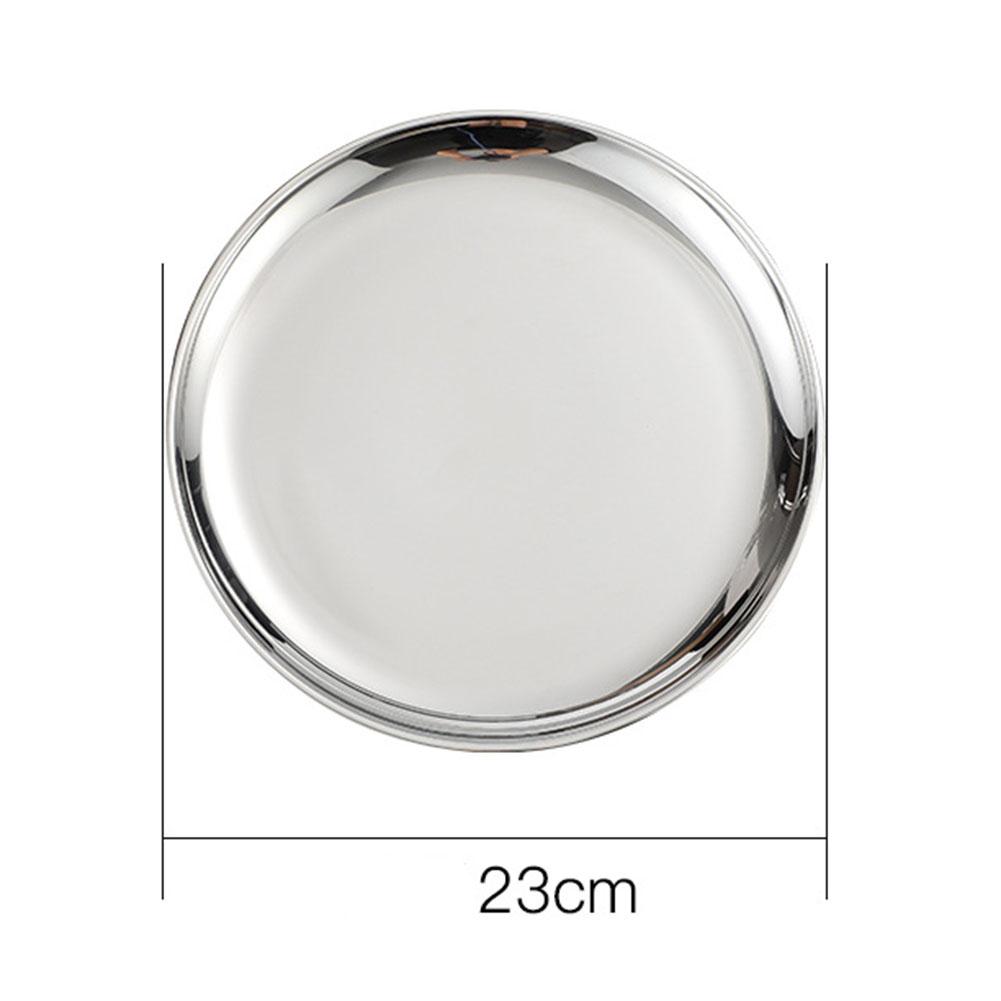 Tray Plate Dish Kitchen Replacement Silver Spare Parts Dinnerware Stainless Steel Accessories Breakfast Dining