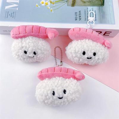 Xiaohongshu Garnelen-Reisbällchen-Anhänger: Niedliches DIY Plüsch Haaraccessoire & Cartoon Taschenanhänger