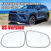 Rearview Mirror Glass Lens For Toyota Highlander 50 Series 2024 US Version Heated Blind Spot Car Accessories